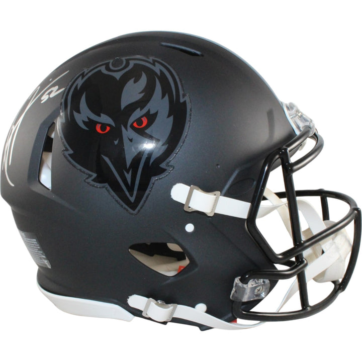 Ray Lewis Signed Baltimore Ravens Authentic 2026 ALT #2 Helmet Beckett WIT 57524