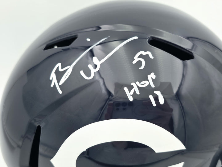 Brian Urlacher Auto Bears Blue Full Size Throwback Speed Replica Helmet HOF 18