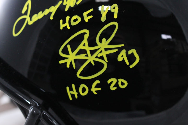 Pittsburgh Steelers Autographed HOF Pro Helmet Franco Bradshaw +12 Beckett 54612