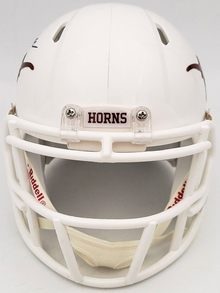 Quinn Ewers Autographed Signed Texas Longhorns White Speed Mini Helmet Beckett