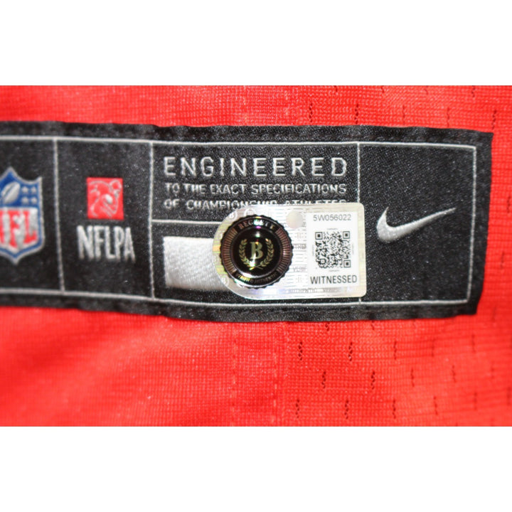 AJ Brown Autographed New England Patriots Nike Size XL Jersey Beckett WIT 57959