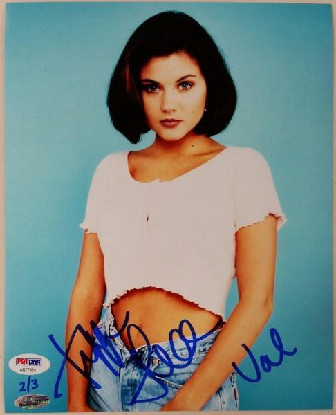 Tiffani Amber Thiessen "Val" Beverly Hills 90210 signed 8x10 Photo LE /3 PSA COA