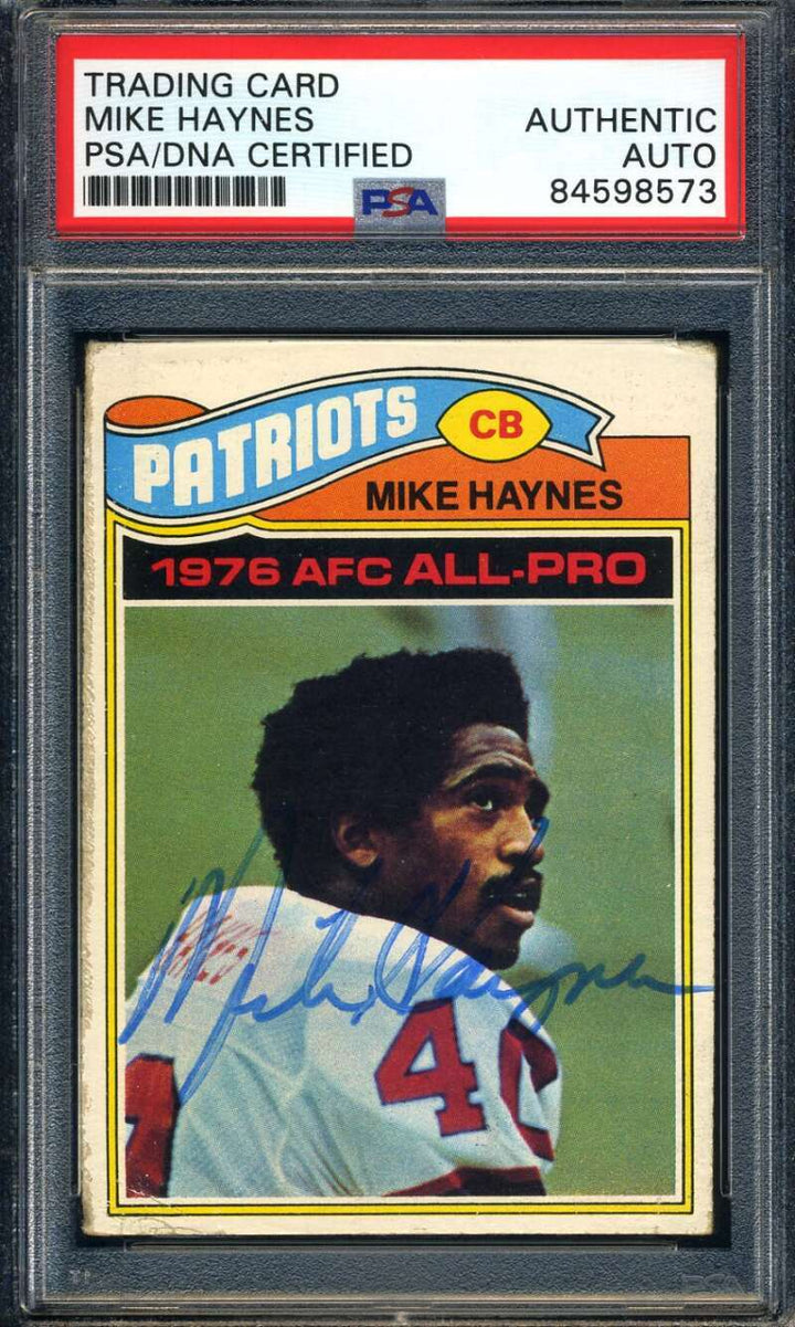 Make Haynes PSA DNA Coa Signed 1977 Topps Rookie Autograph