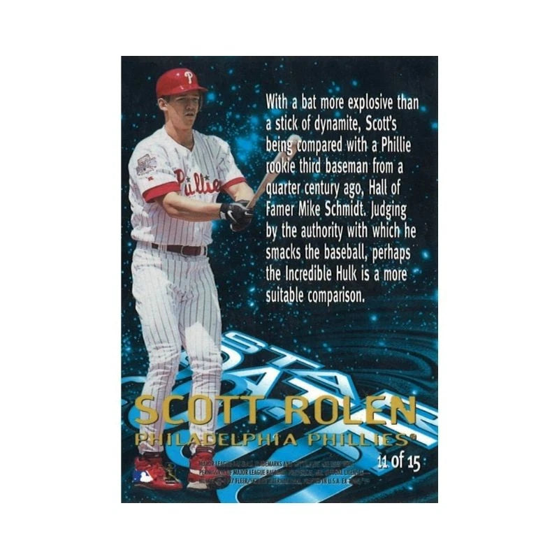 1997 EX 2000 Scott Rolen Star Date 2000 Autograph (CX Auth)