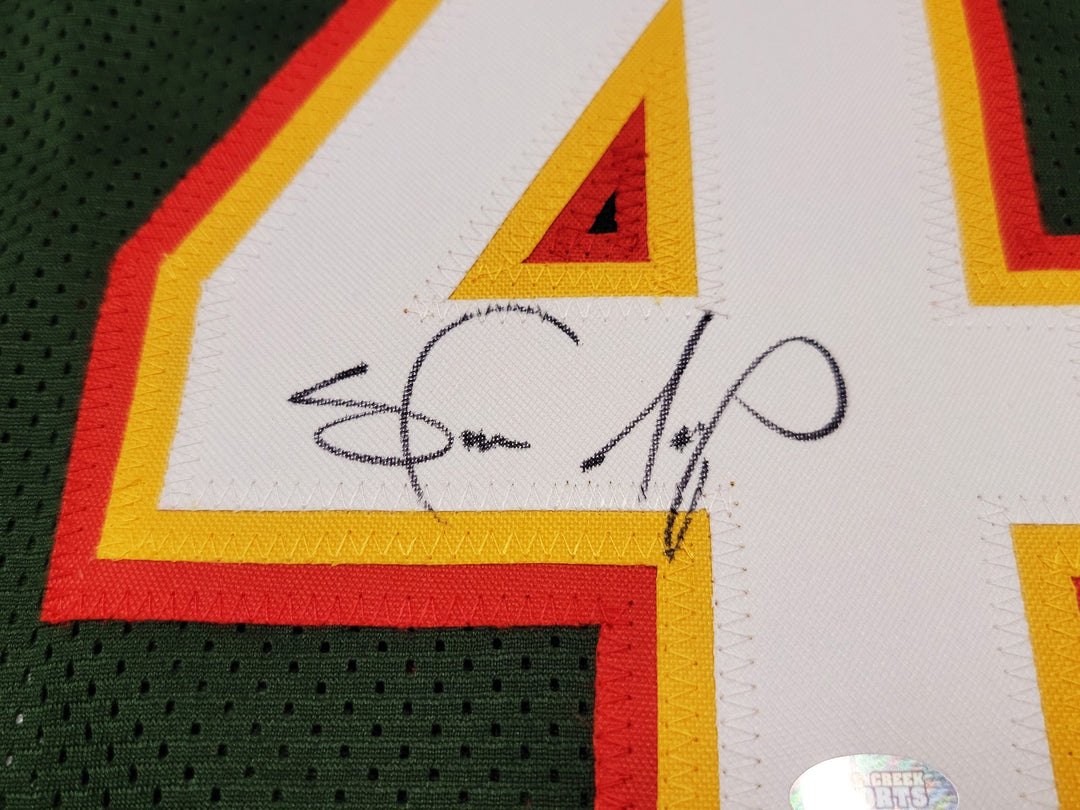Seattle Supersonics Shawn Kemp Autographed Signed Green Jersey MCS Holo