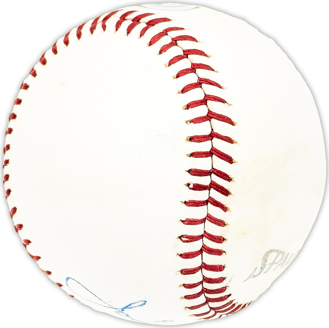 John Johnny Schaive Signed Spalding Baseball Washington Senators Beckett QR