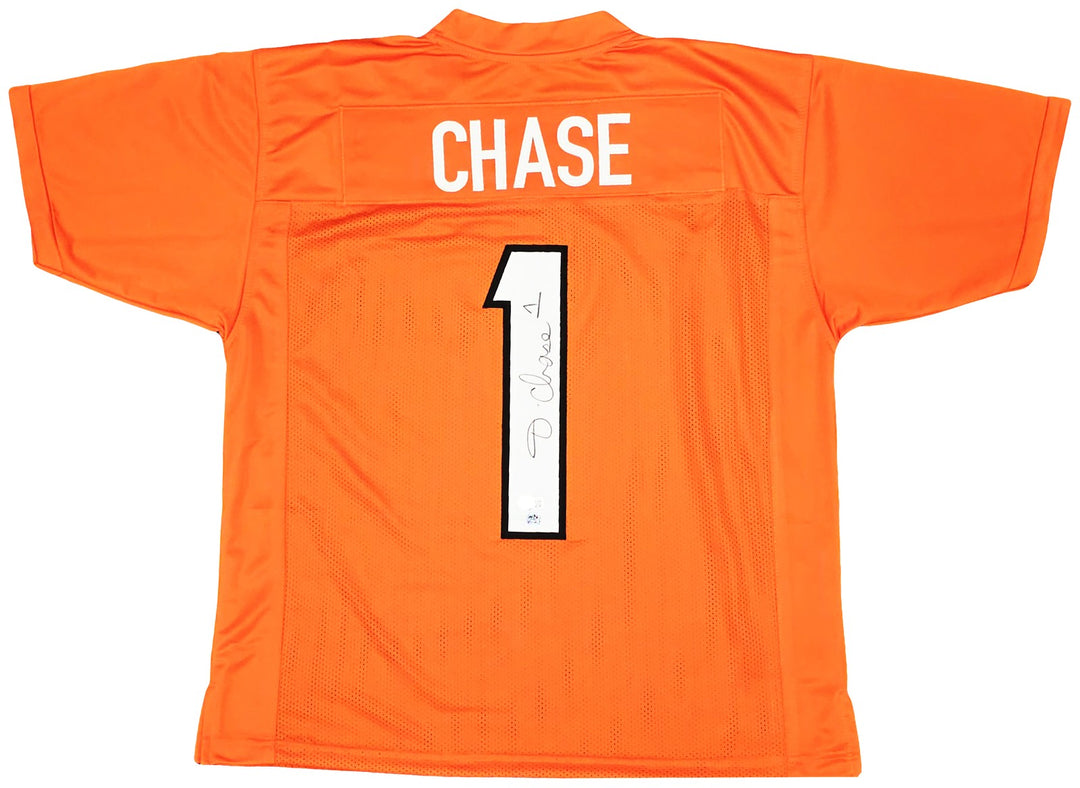 Cincinnati Bengals Ja'Marr Chase Autographed Signed Orange Jersey Beckett Wit