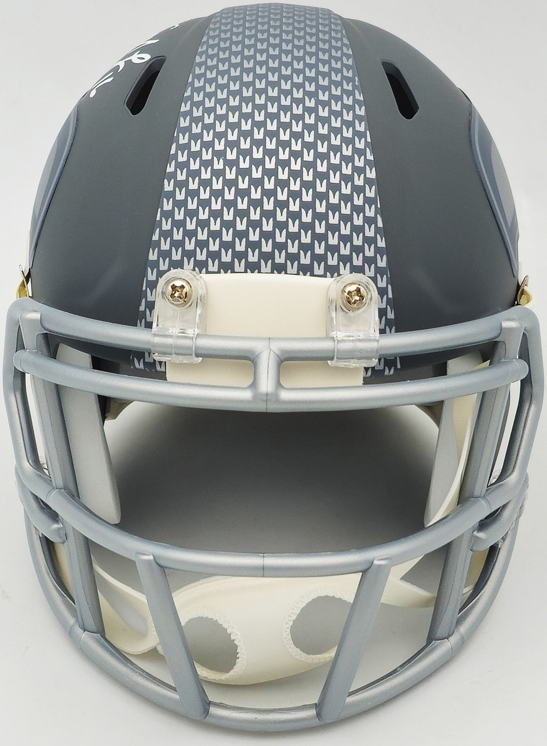 Tyler Lockett Signed Seattle Seahawks Slate Gray Speed Mini Helmet MCS Holo