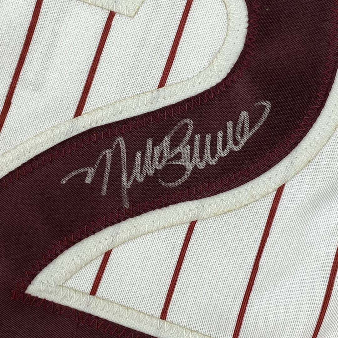 Autographed/Signed Mike Schmidt Philadelphia Pinstripe Jersey JSA COA