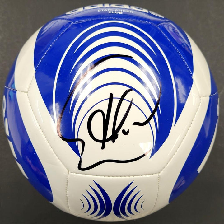 Thiago Silva signed Chelsea Adidas Soccer Ball size 5 Brazil (A) Beckett BAS