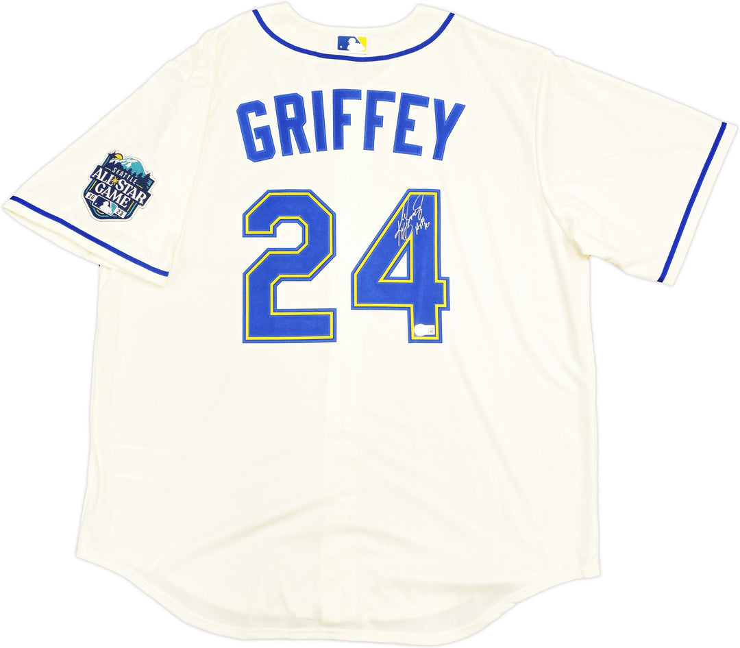 Mariners Ken Griffey Jr. Auto Cream Nike 2023 ASG Patch Jersey XL HOF 16 Beckett
