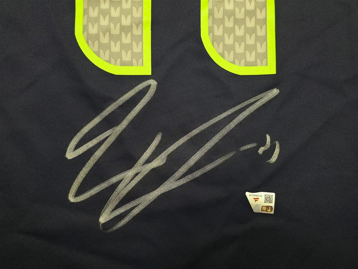 Seahawks Jaxon Smith-Njigba Signed Blue SB LX Nike Jersey Size XL Fanatics Holo