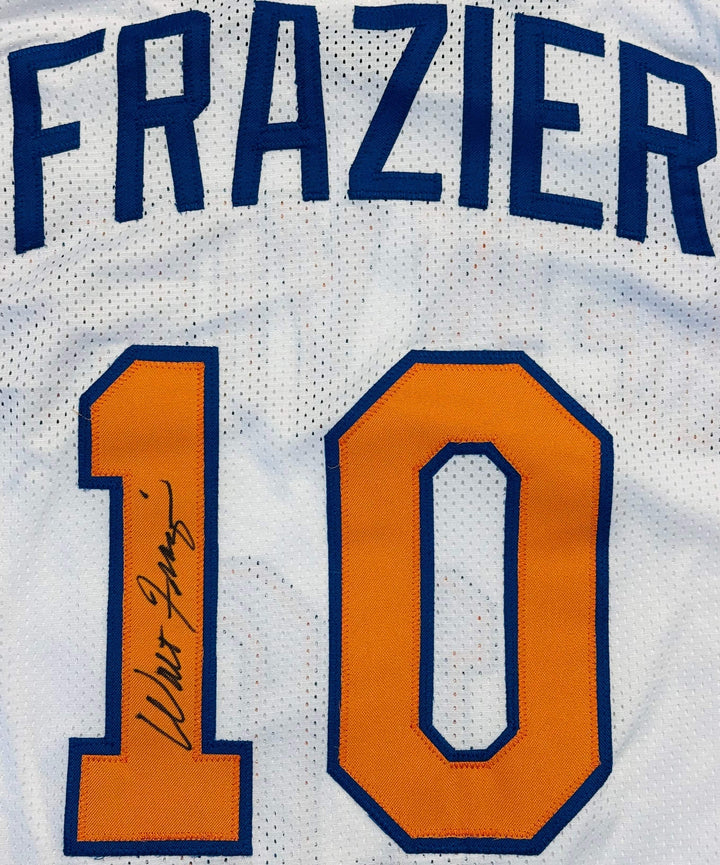 Walter Frazier Autographed Knicks Custom Basketball Jersey