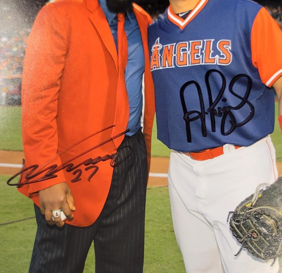 Albert Pujols & Vladimir Guerrero signed 8x10 Angels Photo ~ Beckett BAS