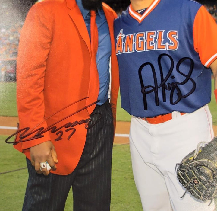 Albert Pujols & Vladimir Guerrero signed 8x10 Angels Photo ~ Beckett BAS