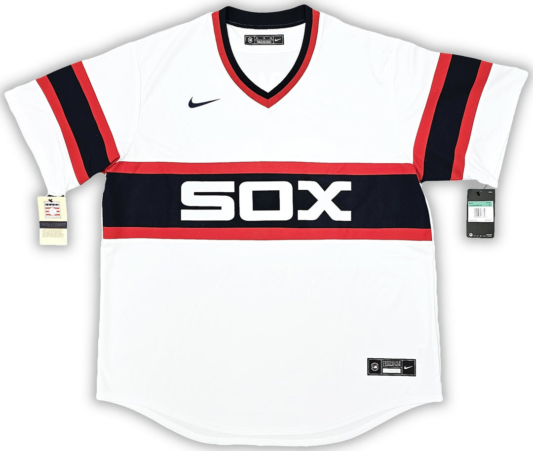 Chicago White Sox Frank Thomas Signed White Nike Jersey Size XL Beckett Wit