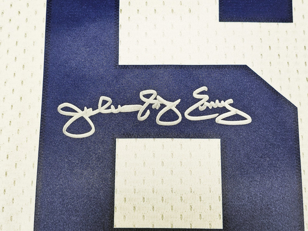 76ers Julius Dr J Erving Auto White Mitchell Ness 1985 Swingman AS Jersey 2X BAS