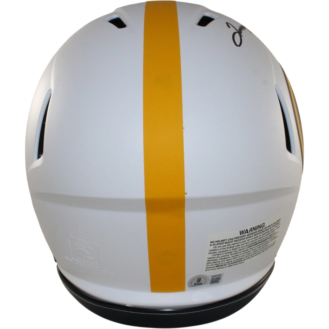 Terry Bradshaw Autographed Pittsburgh Steelers Pro Lunar Helmet Beckett W 56876