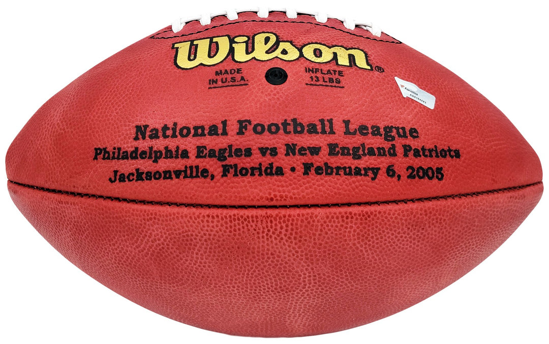 Tom Brady Auto Official NFL Leather SB XXXIX Logo Football Patriots Fanatics