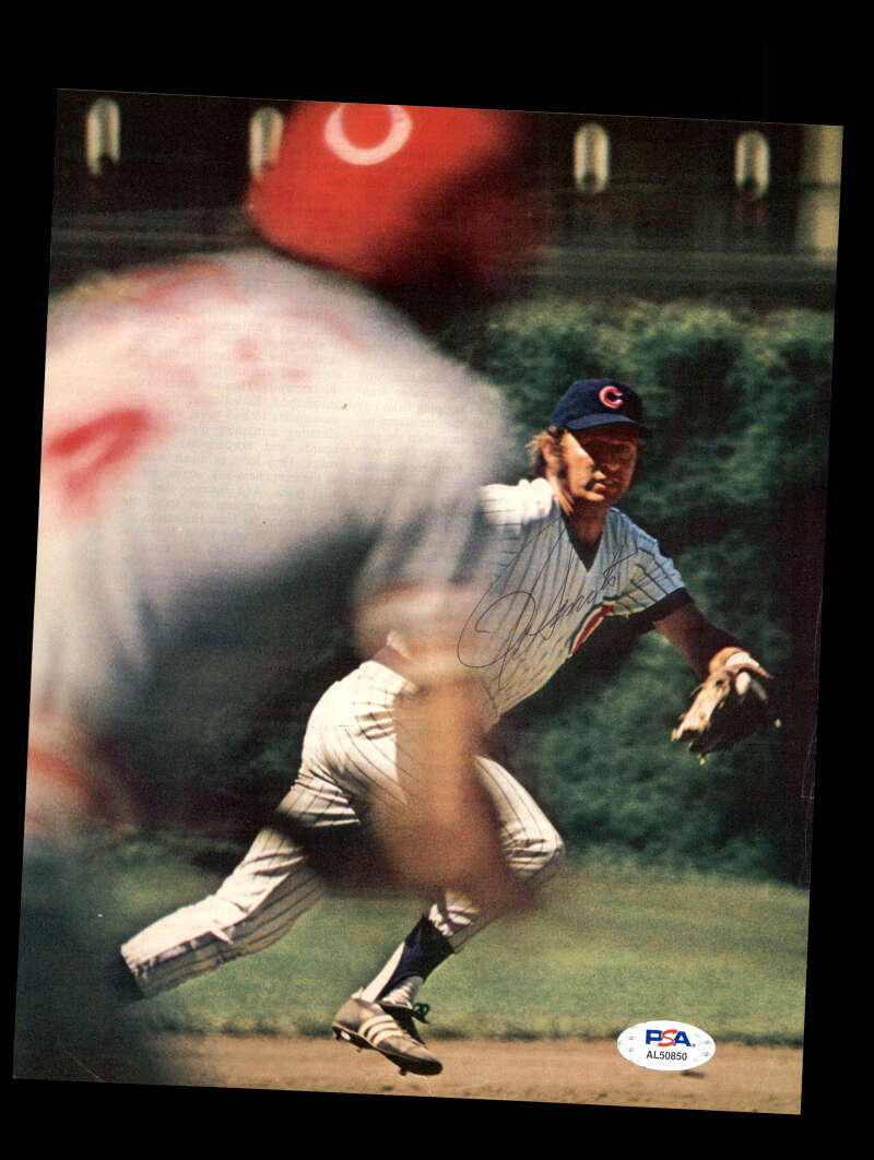 Ron Santo PSA DNA Cert Signed  Vintage 8x10 Photo Autograph Cubs