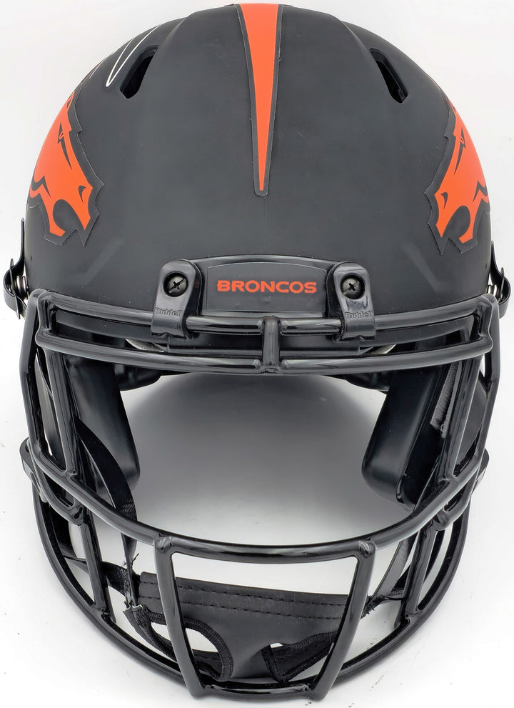 Russell Wilson Auto Broncos Eclipse Black Full Size Auth Speed Helmet Fanatics
