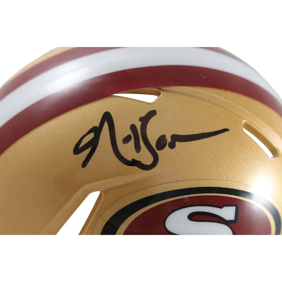 Patrick Willis NaVorro Bowman Signed San Francisco 49ers Mini Helmet BAS 55285