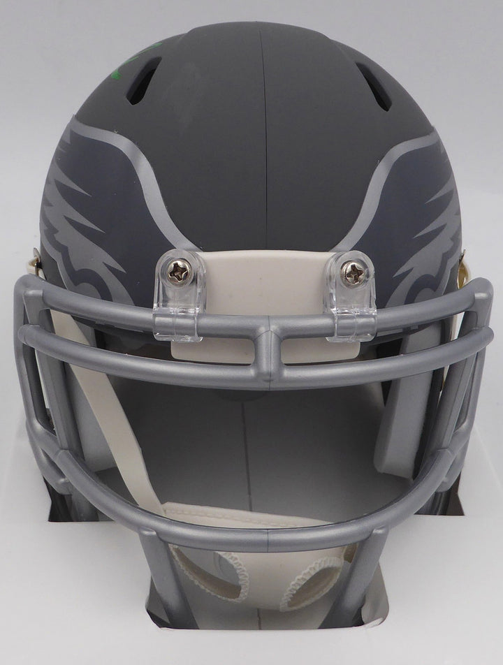 Randall Cunningham Signed Eagles Slate Gray Mini Helmet Beckett #BN00146