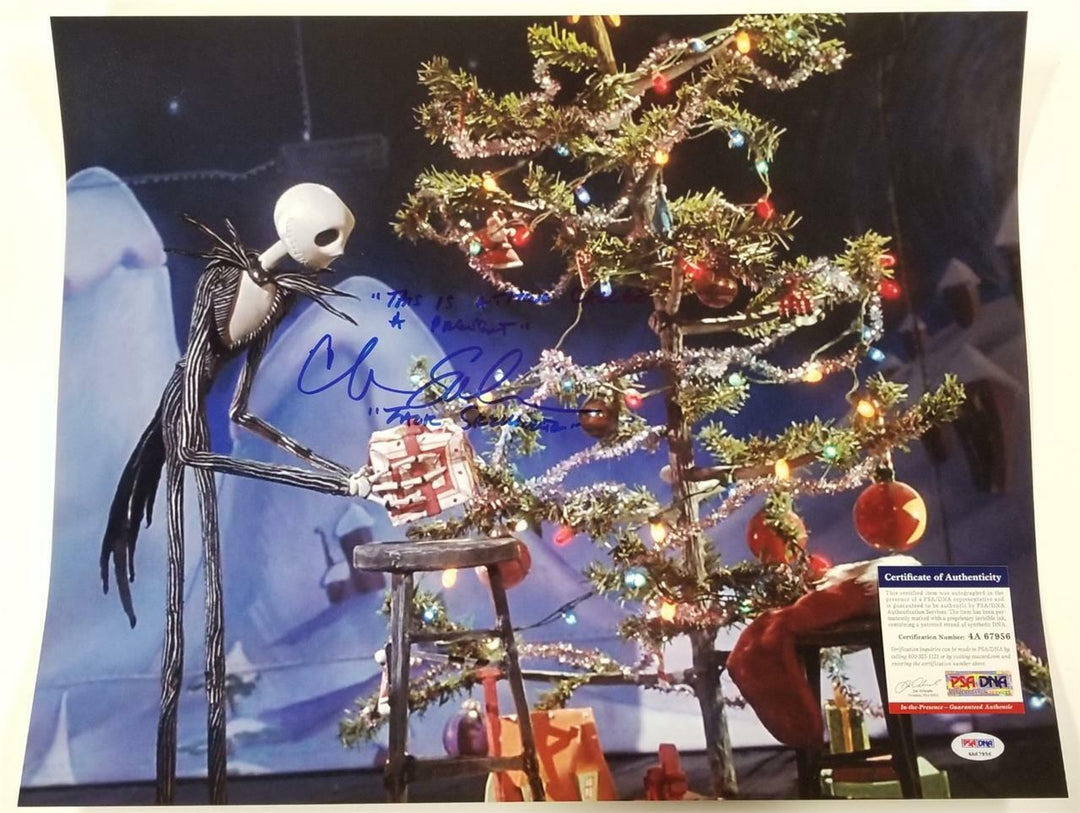 Chris Sarandon signed 16x20 Photo #8 Jack Skellington Quote Auto ~ PSA/DNA COA