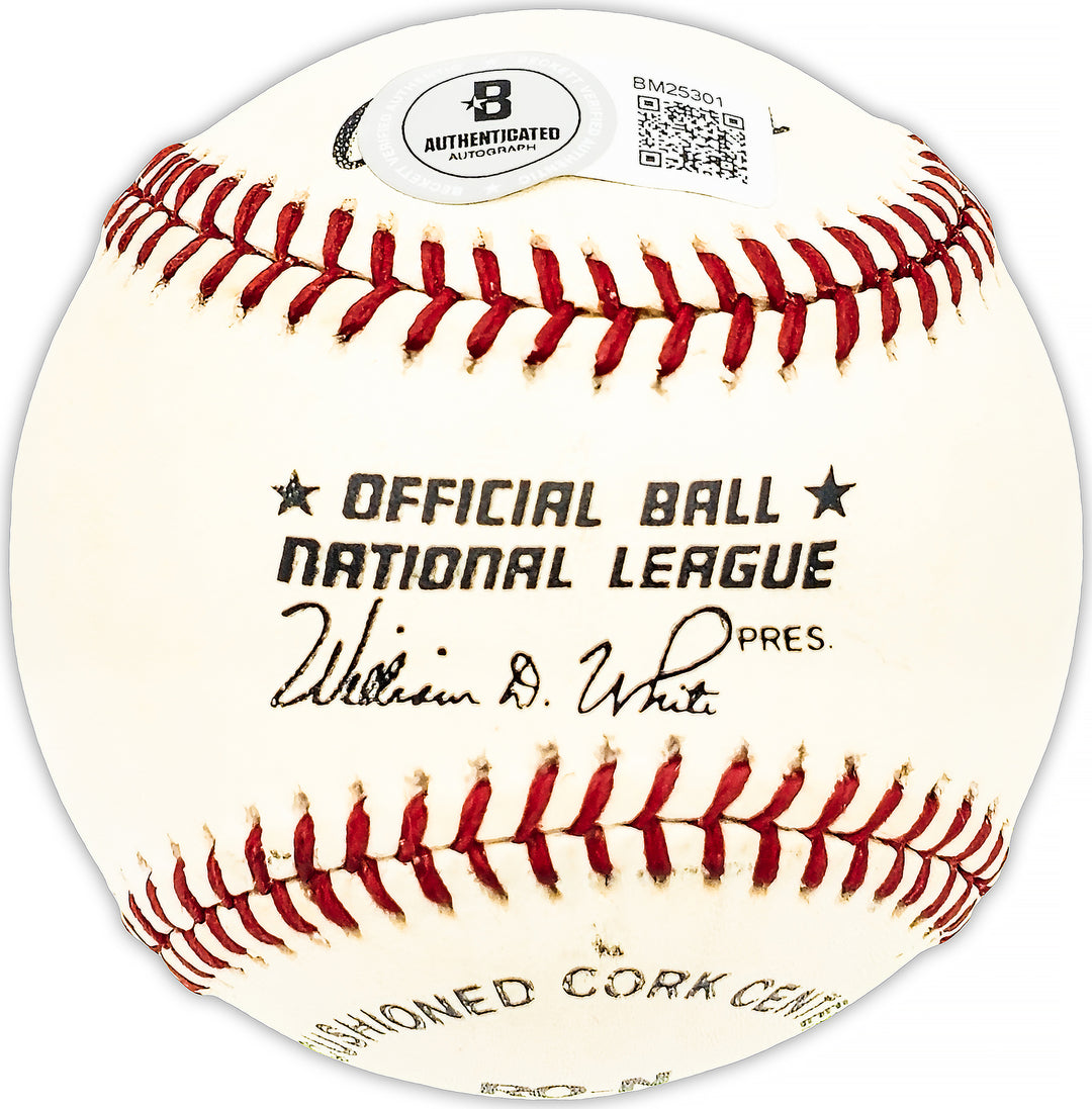 Frank Secory Autographed Signed NL Baseball Yankees, Cubs Beckett QR #BM25301
