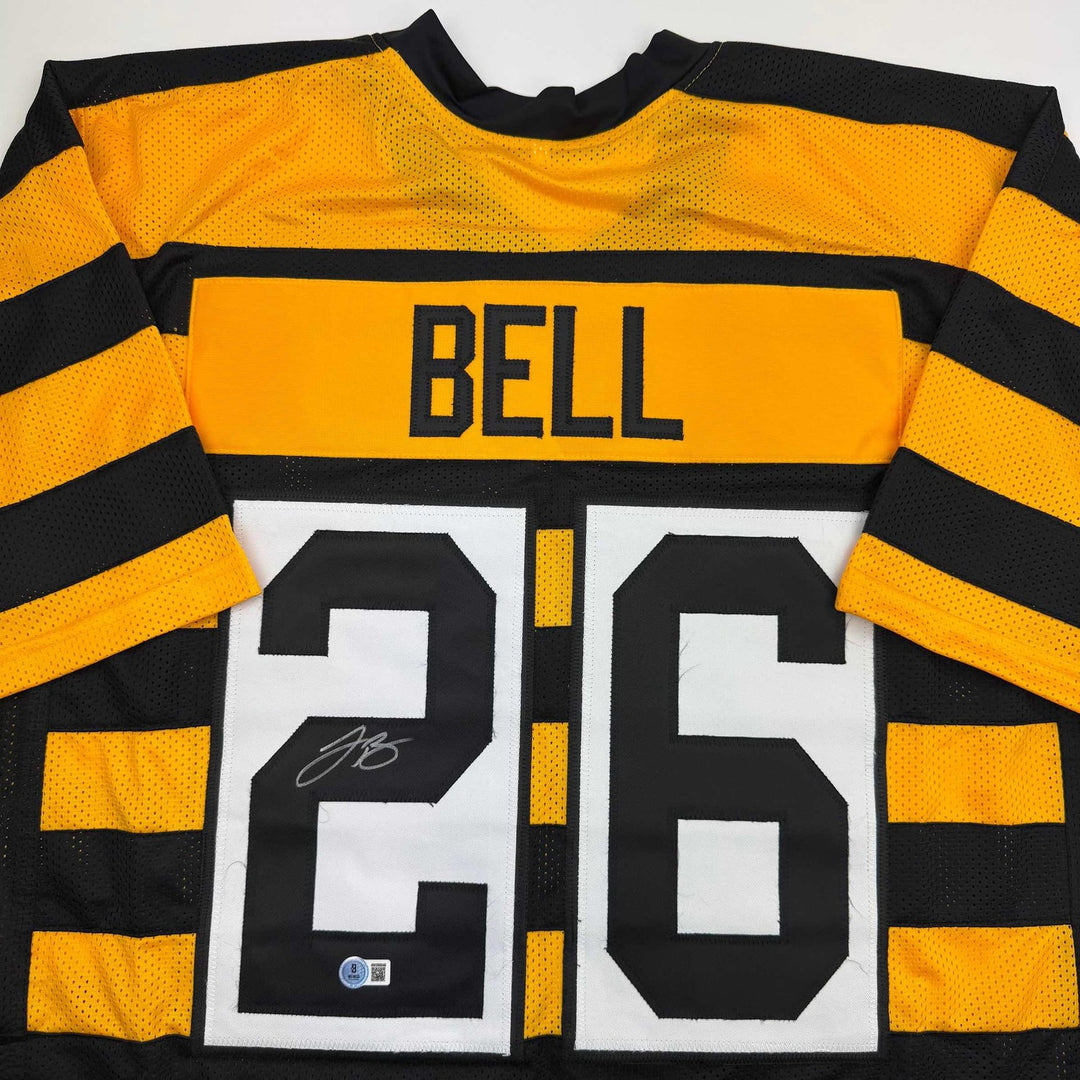 Autographed/Signed Le'Veon LeVeon Bell Pittsburgh Bumble Bee Jersey JSA