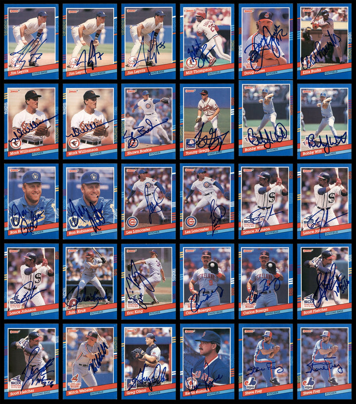 1991 Donruss Baseball Autographed Signed Cards Lot Of 318