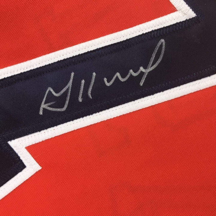 Framed Autographed/Signed Jose Altuve 33x42 Houston Orange Jersey JSA COA