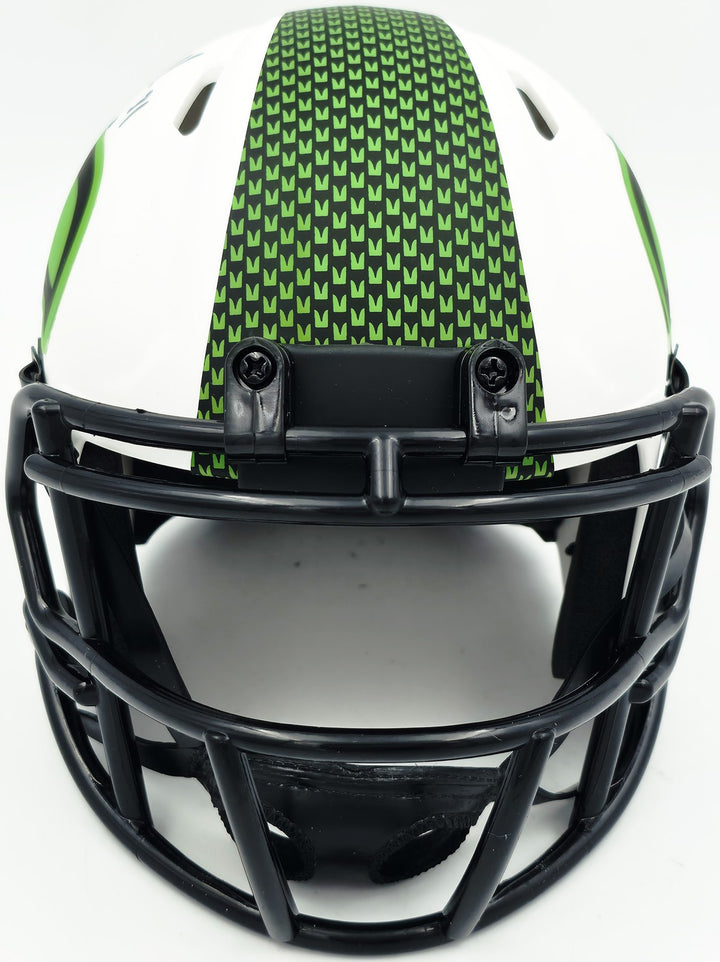 Kam Chancellor Auto Seahawks Lunar Eclipse White Speed Mini Helmet Beckett Wit