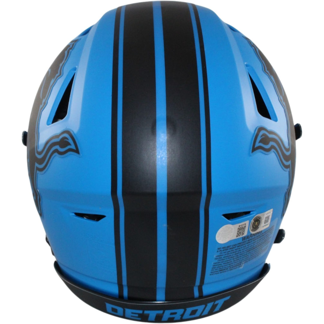 Barry Sanders Autographed Detroit Lions SpeedFlex Rave Helmet Beckett W 57142