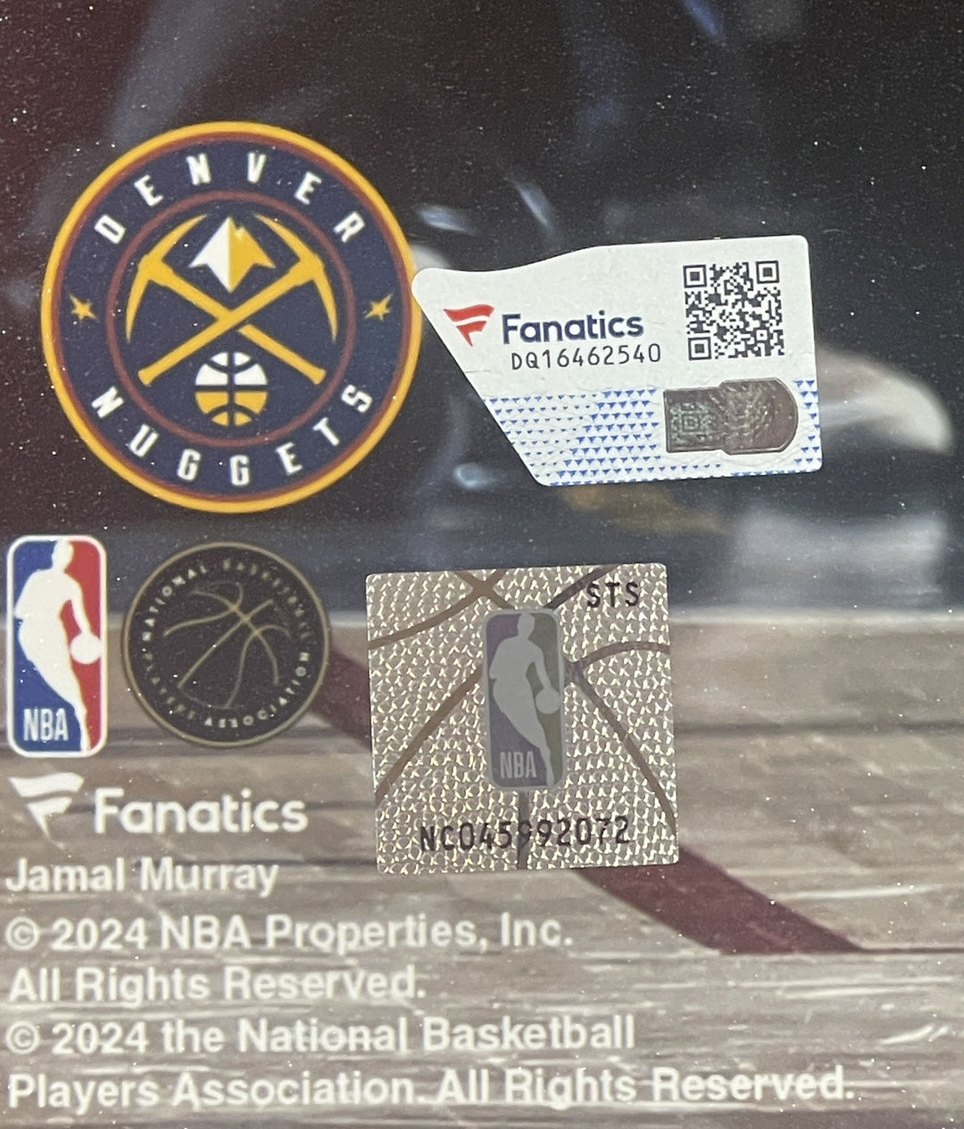 Jamal Murray Autographed/Signed Denver Nuggets 16x20 Photo FAN 43987