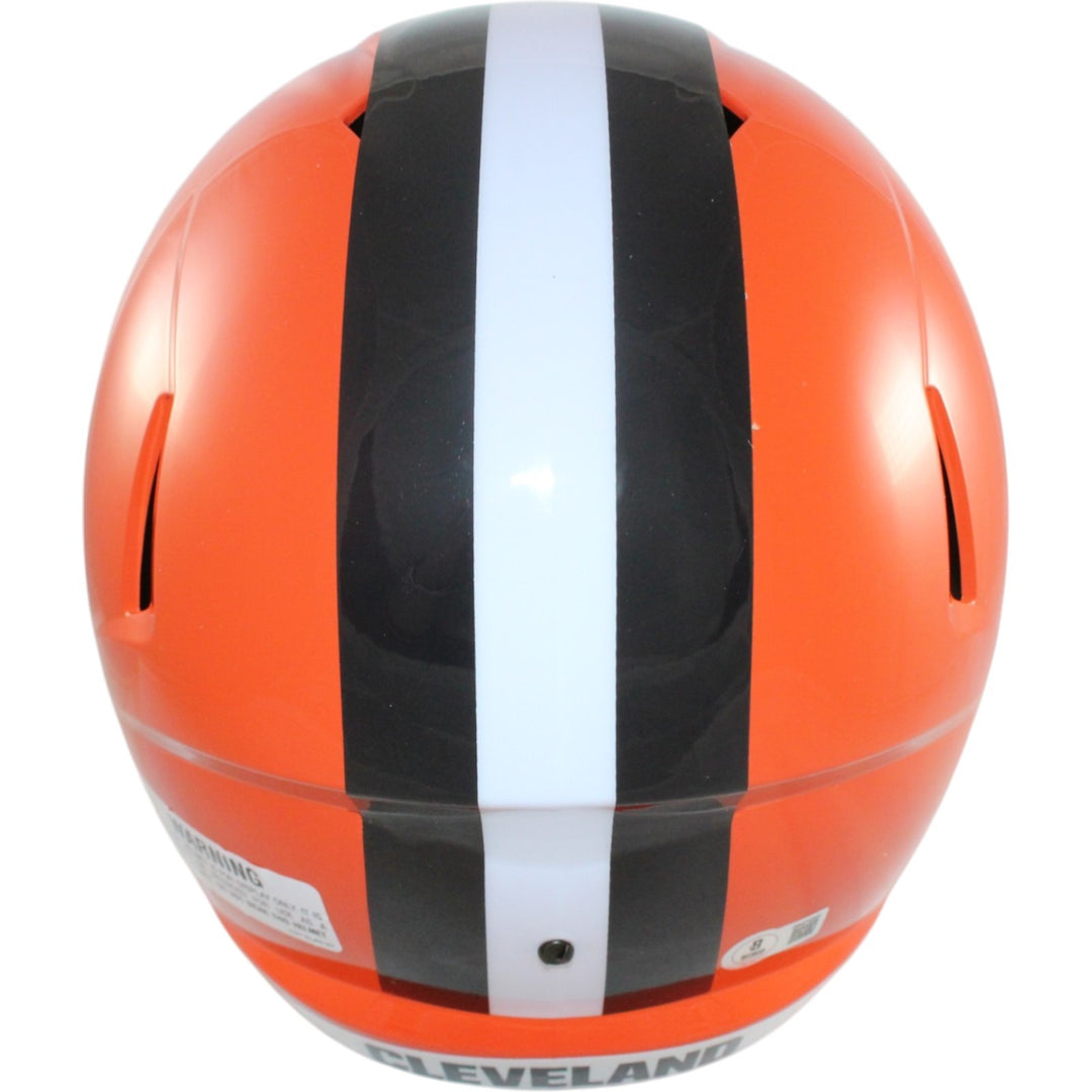 Quinshon Judkins Autographed Cleveland Browns F/S Helmet Beckett Witness 55162