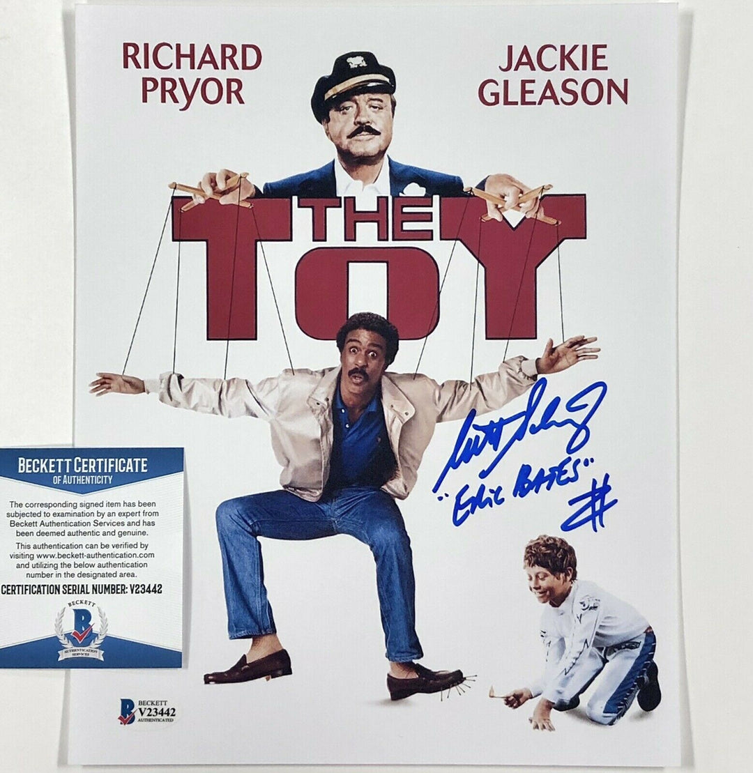 Scott Schwartz"Eric Bates"signed The Toy 8x10 movie poster photo BAS COA Beckett