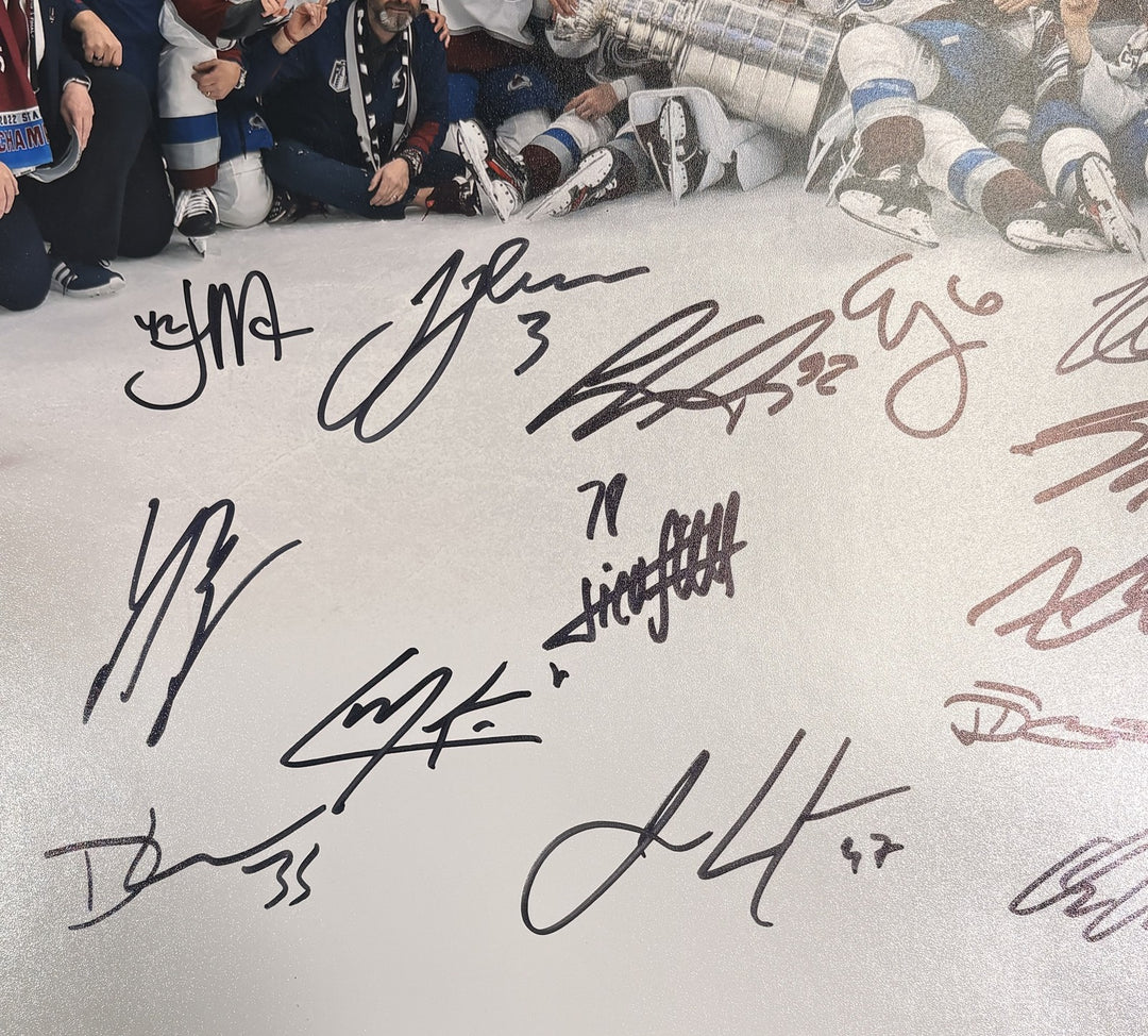 Colorado Avalanche 18 sigs Autographed 16x20 Photo SC Champs Fanatics 56603