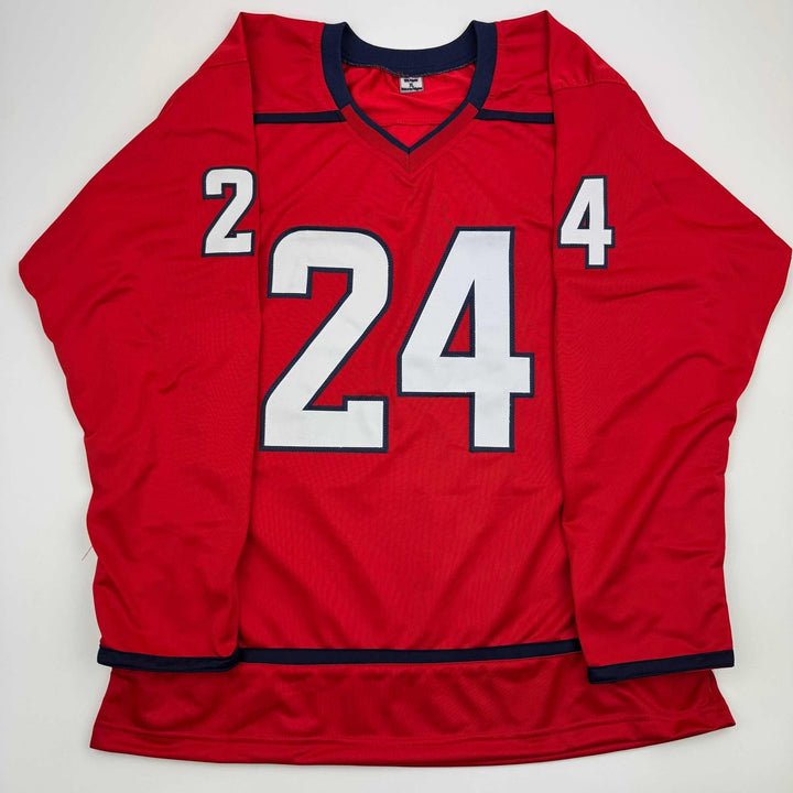 Autographed/Signed Connor McMichael Washington Red Jersey Beckett BAS COA