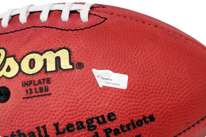 Tom Brady Auto Official NFL Leather SB XXXIX Logo Football Patriots Fanatics