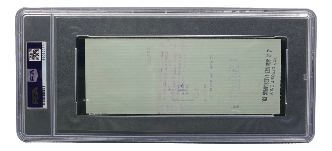 Stan Musial St. Louis Cardinals Signed  Bank Check PSA/DNA 85025574