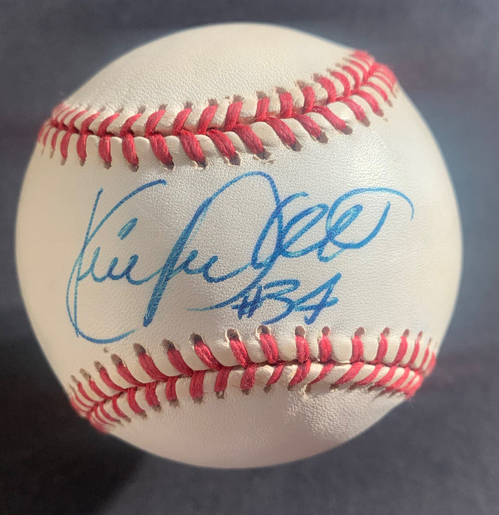 Kirby Puckett Signed Official A.L baseball PSA Coa #34 Vintage Autograph Psa Coa