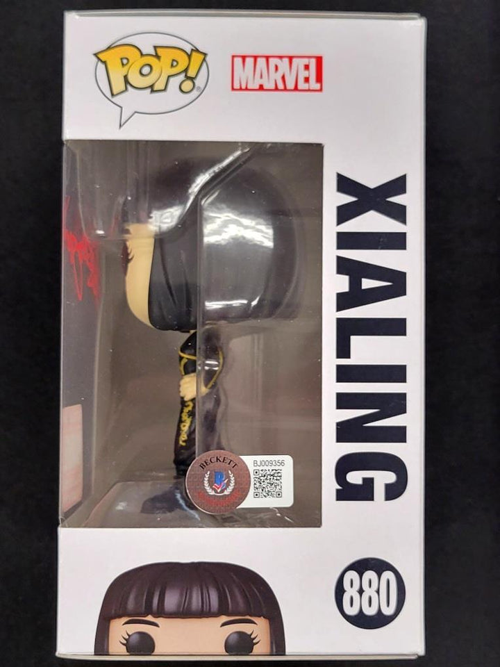 Meng'er Zhang signed Marvel Xialing Funko Pop! Shang-Chi autograph Beckett BAS