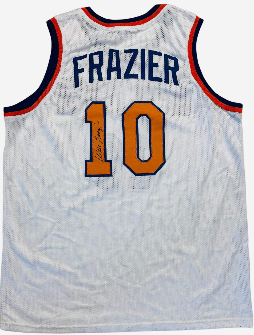 Walter Frazier Autographed Knicks Custom Basketball Jersey