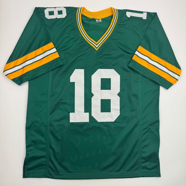 Autographed/Signed Randall Cobb Green Bay Green Football Jersey JSA COA