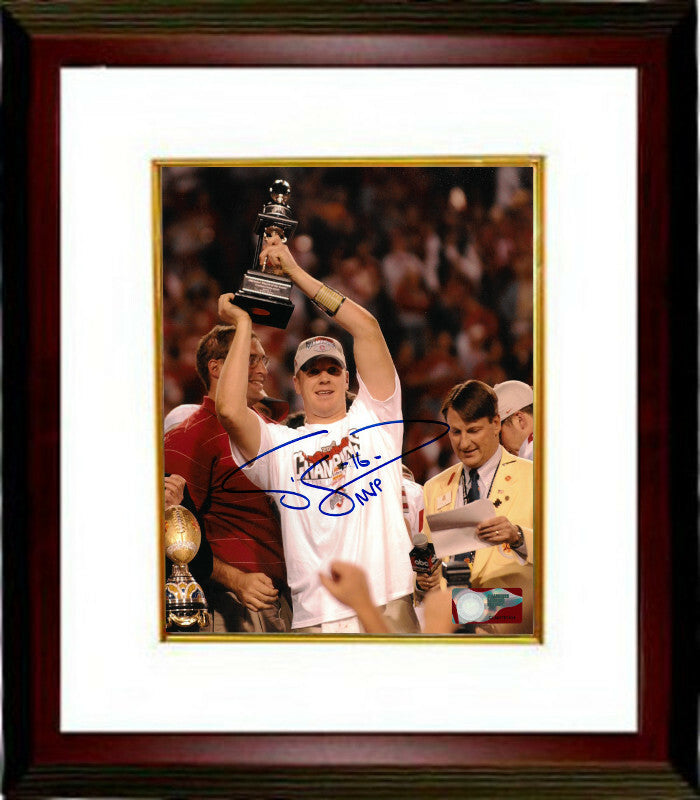 Craig Krenzel signed Ohio State Buckeyes 8x10 Photo Framed #16 MVP (NatChamps)