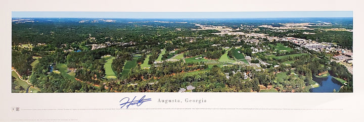 Hideki Matsuyama Signed Framed 12x36 Panoramic Photo Augusta 2021 Masters BAS