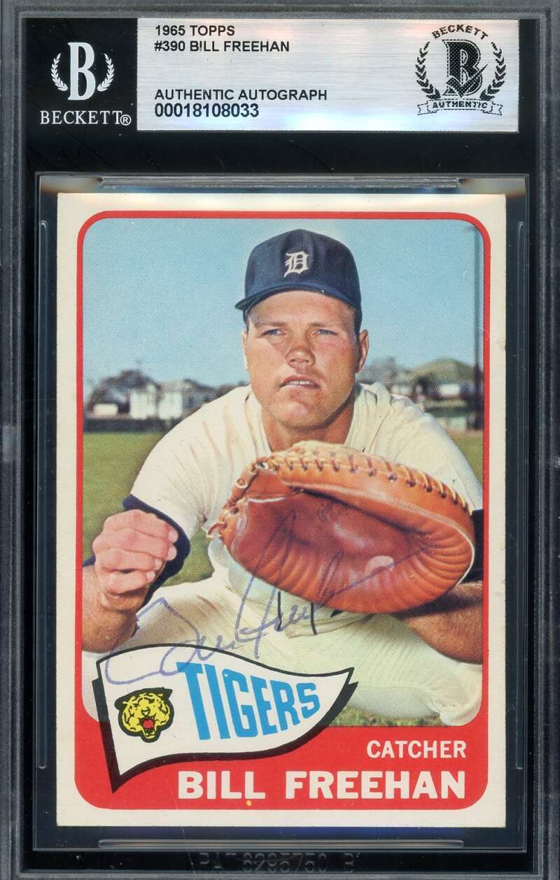 Bill Freehan Beckett BAS Vintage Signed 1965 Topps Autograph