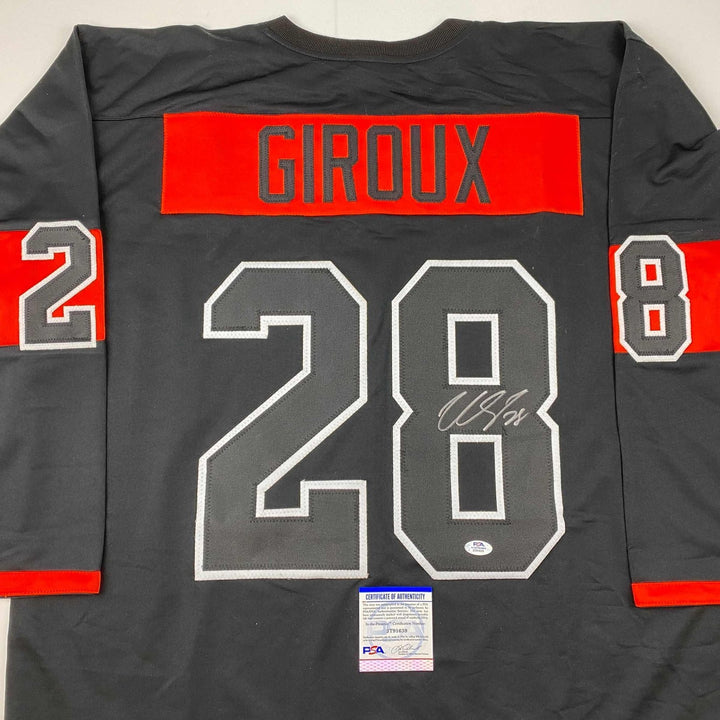 Autographed/Signed Claude Giroux Philadelphia Black Jersey PSA/DNA COA