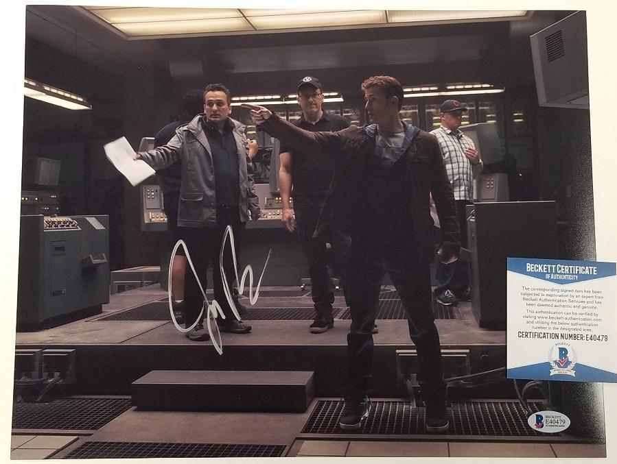Director JOE RUSSO Signed Marvel Captain America 11x14 Photo C~ Beckett BAS COA